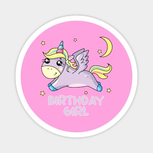 Unicorn Birthday Magnet